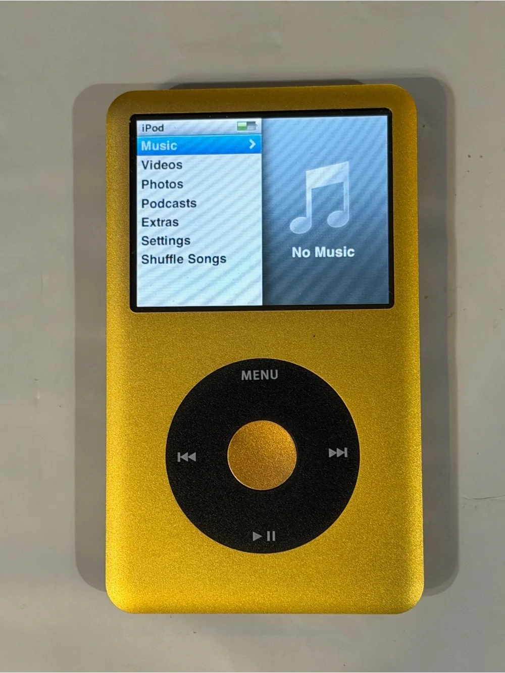 Apple IPod Classic Portable Media Player 7th generation 256gb Mello Yellow